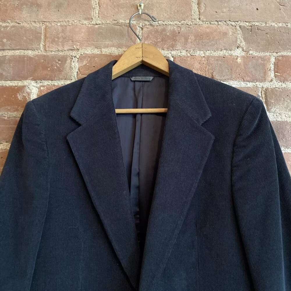 John Varvatos Collection Corduroy Blazer Black